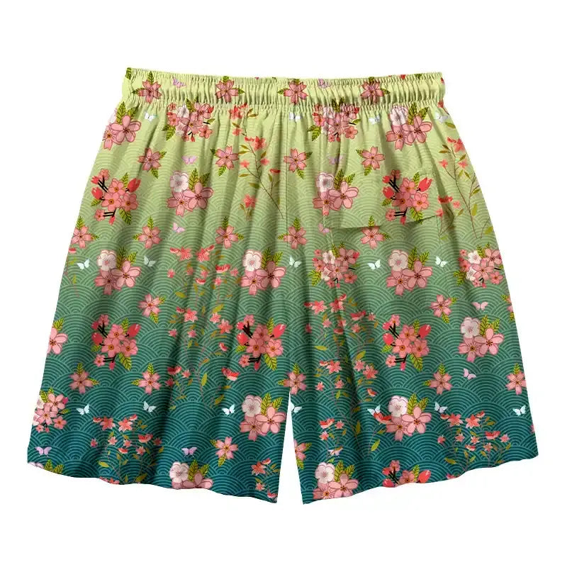 Men's Sakura Aloha Swim Trunks for Summer