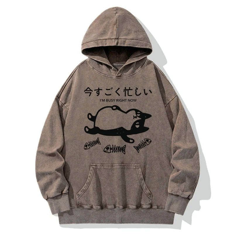 kyoto lion washed hoodie streetwear