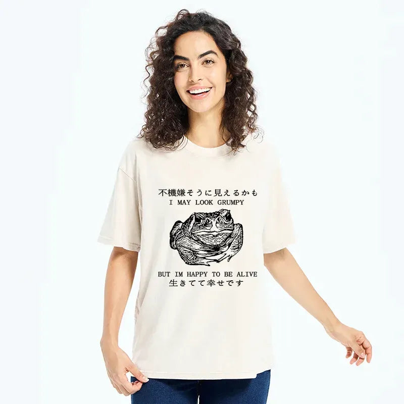 Emotionally Calm Frog Tee for Daily Wear