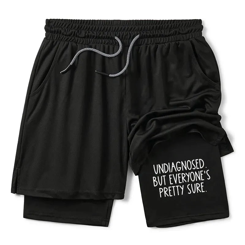 Kyoto-Lion Self-diagnosed Illness Funny Training Shorts