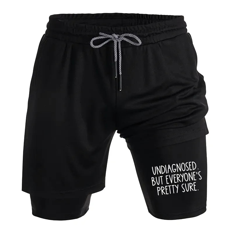 Kyoto-Lion Self-diagnosed Illness Funny Training Shorts