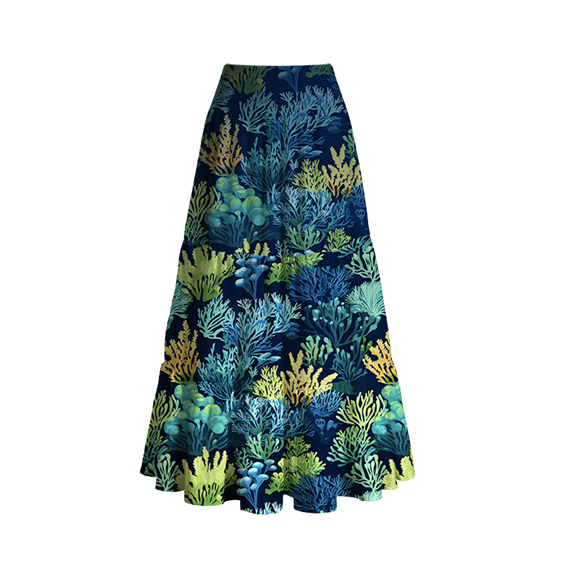 2 Way Maxi Skirt Strapless Dress for Gift