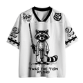 Samurai Raccoon Mesh Jersey for Casual Wear