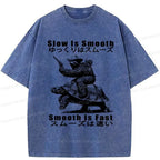 kyoto lion washed tee for daily wear