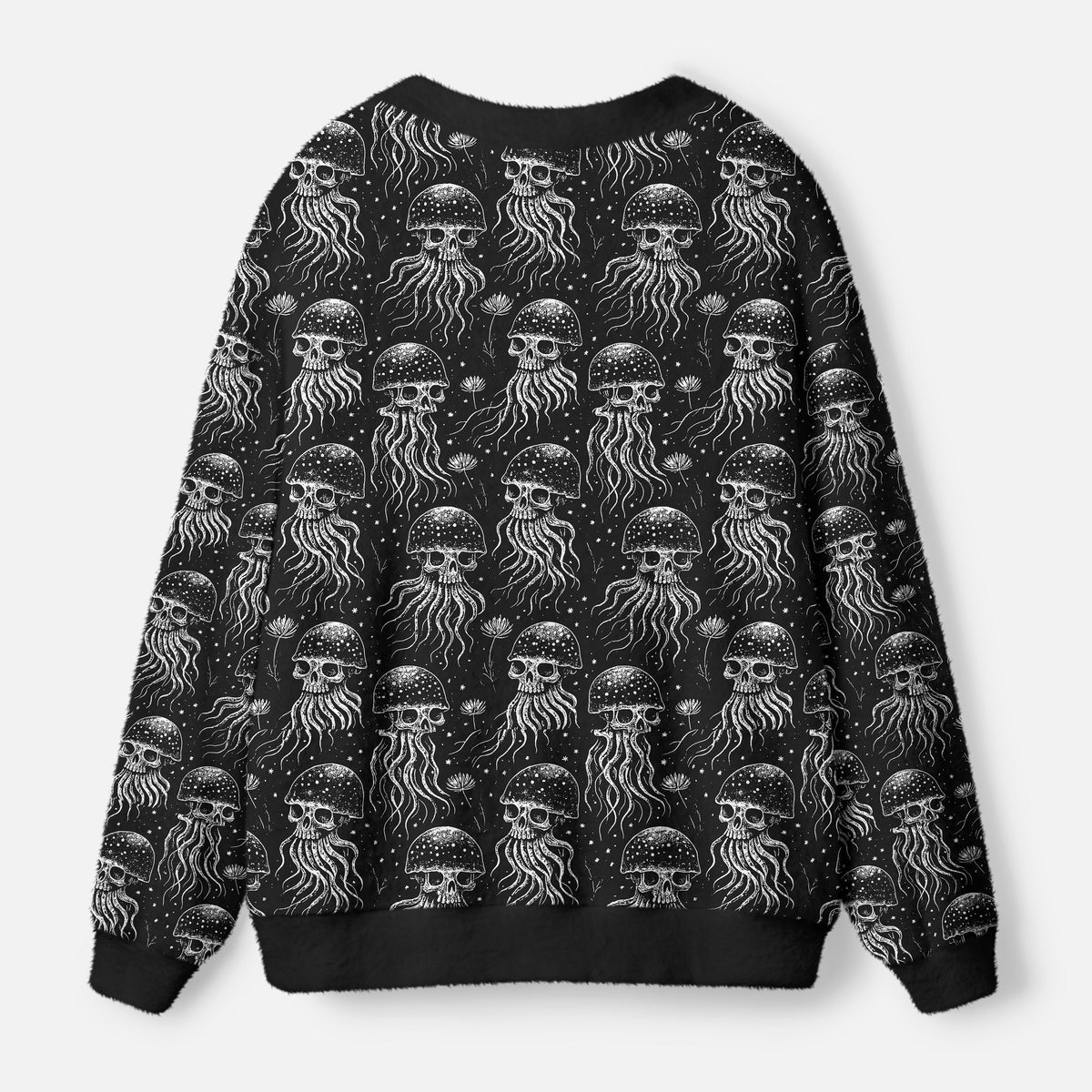 Kyoto-Lion Skeleton Octopus From The Depths Ugly Cardigan Sweater
