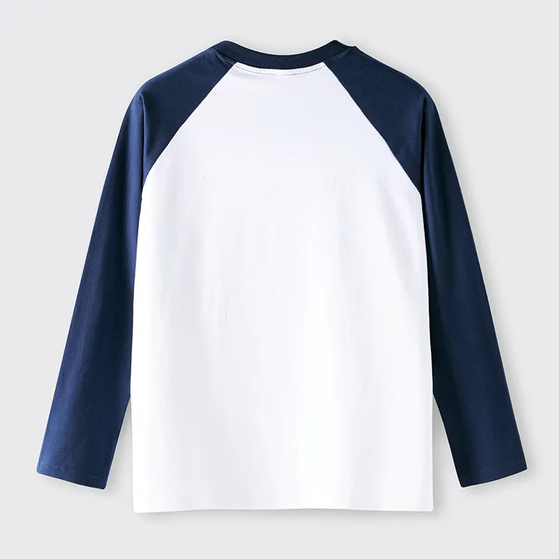Kyoto-Lion Folk Hare Bloom Raglan Long Sleeve T-shirt