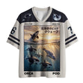 Kyoto-Lion Orca Pod At Sunset Mesh Jersey