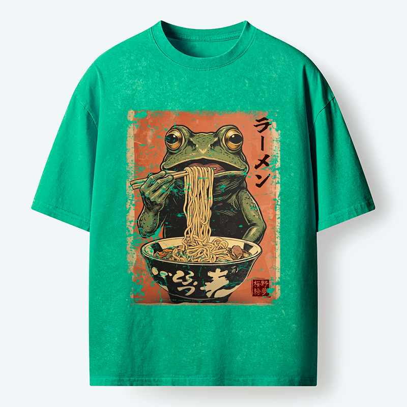 Washed Japanese T-Shirt on Sale for Vacation