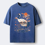 Kyoto Lion Crane Washed T-Shirt