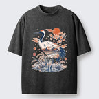 Kyoto Lion Crane Washed T-Shirt