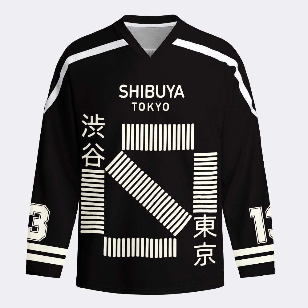 Kyoto-Lion Trip To Tokyo Long-Sleeve Hockey Jersey