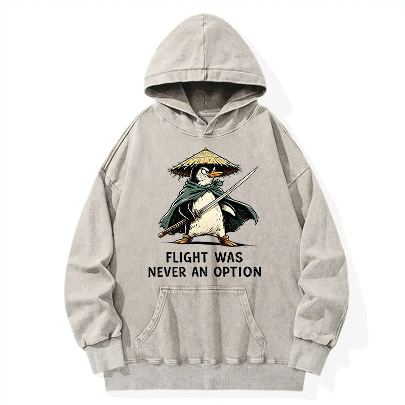 Kyoto-Lion Samurai Penguin Washed Hoodie