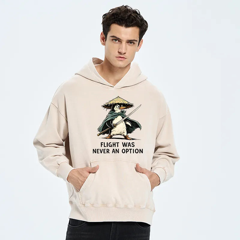 Kyoto-Lion Samurai Penguin Washed Hoodie