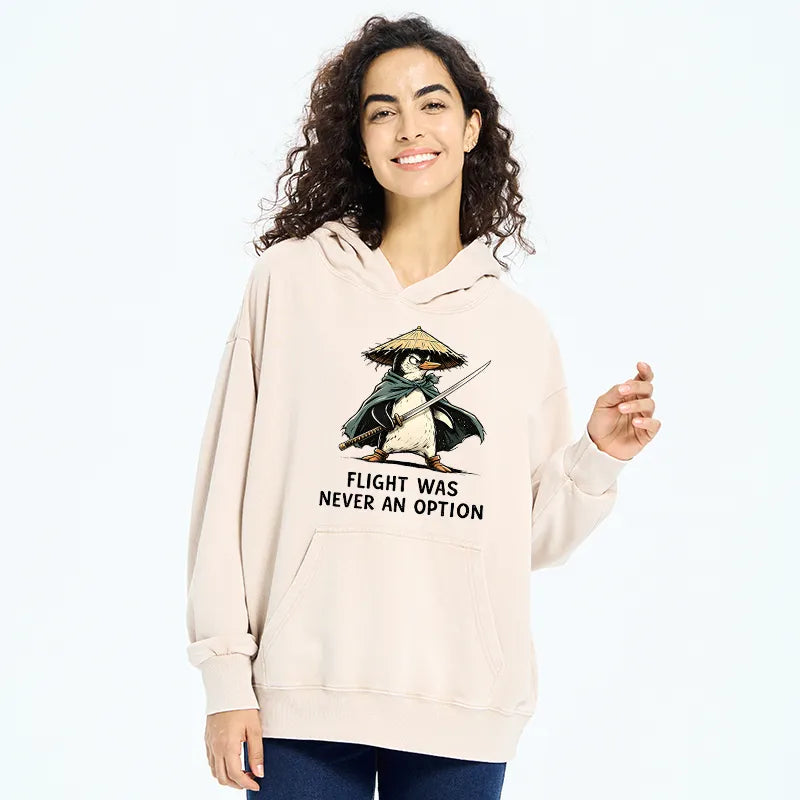 Kyoto-Lion Samurai Penguin Washed Hoodie