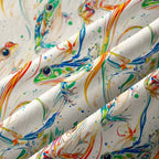 Japanese Rainbow Frog Button-up Shirt