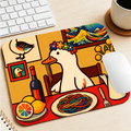 Kyoto-Lion More Spaghetti Less Upsetti Goose Mouse Pad