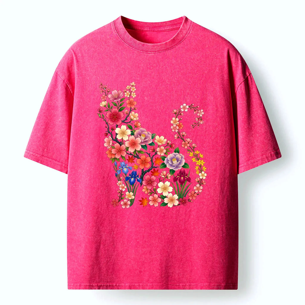 Kyoto lion blossom cat tee on sale