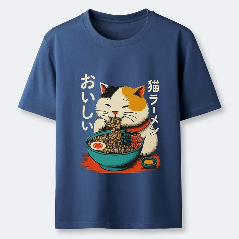 Kyoto-Lion Cute Eat Eating Japanese Ramen Classic T-Shirt