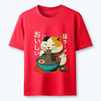 Kyoto Lion Eating Ramen Shirt for Anime Fans