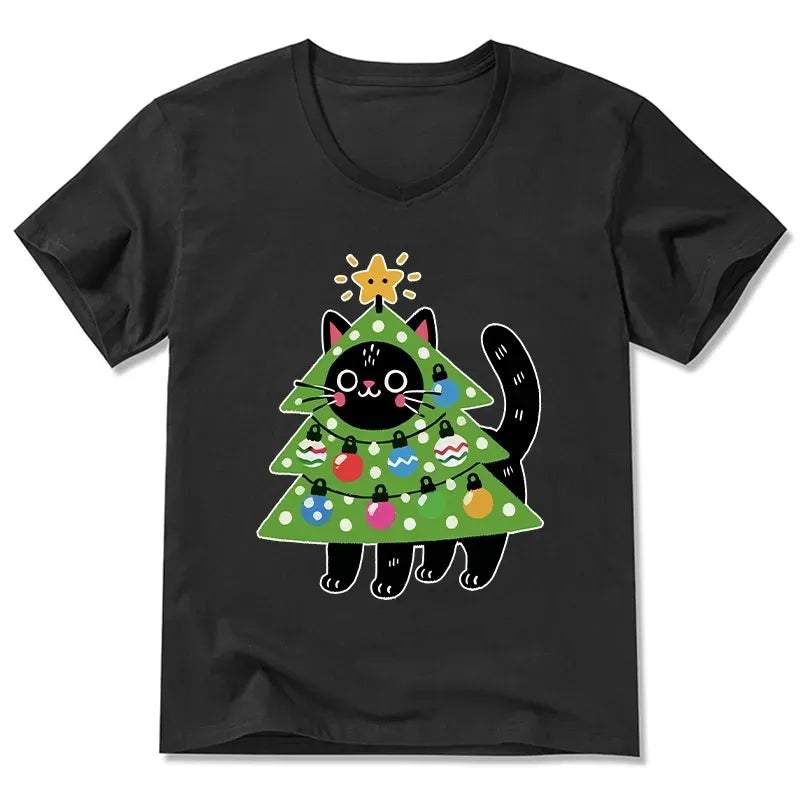 Christmas Cat Tee for Holiday Special