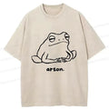 Kyoto-Lion Japan Arsonist Frog Washed T-Shirt