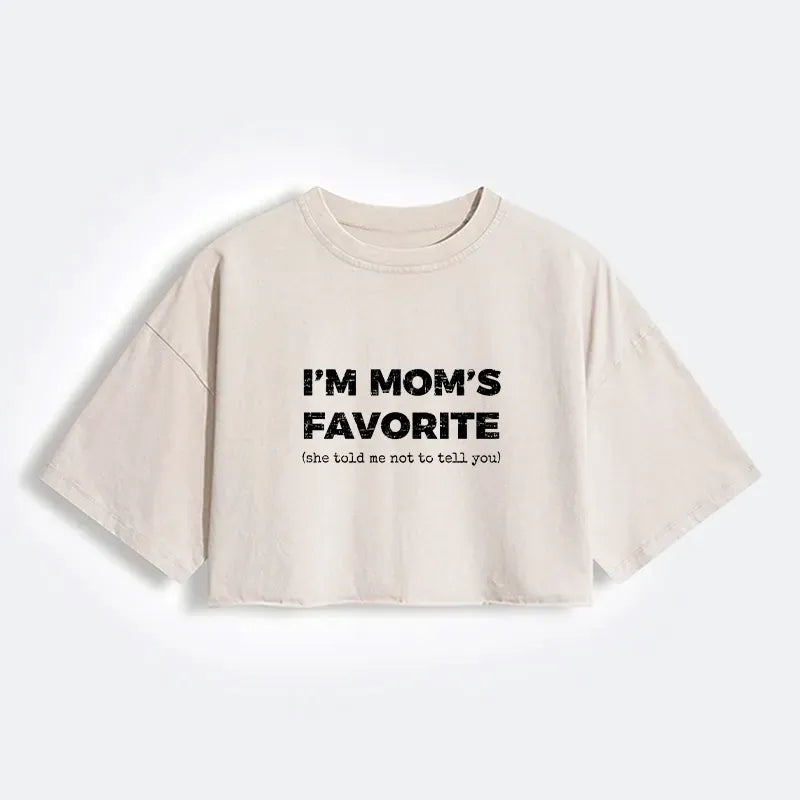 japanese vintage washed crop t-shirt for women
