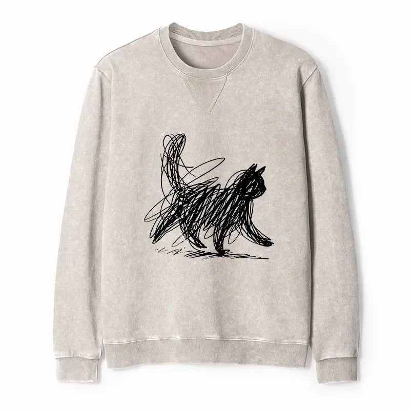 Unisex Cat Sweatshirt for Summer