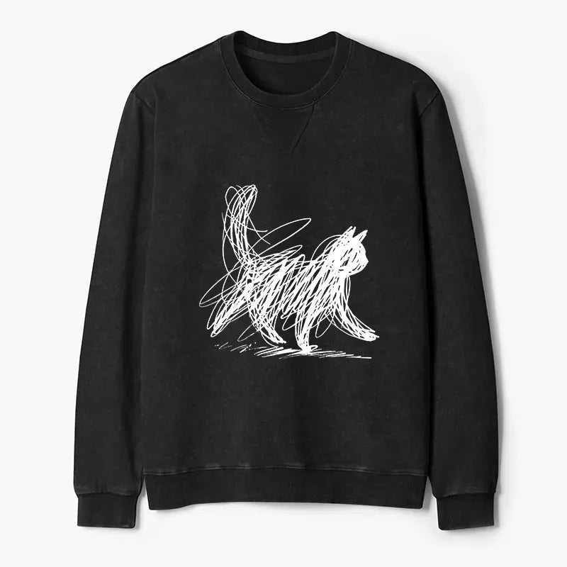 Unisex Cat Sweatshirt for Summer