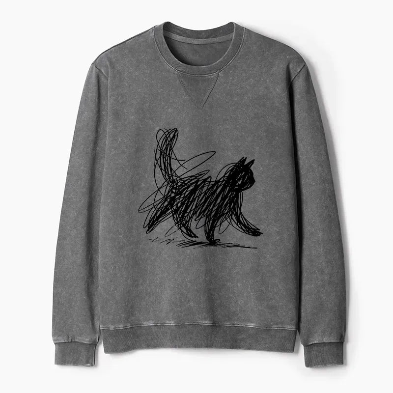 Unisex Cat Sweatshirt for Summer