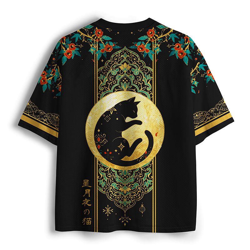Unisex Cat Mesh Jersey for Daily Wear