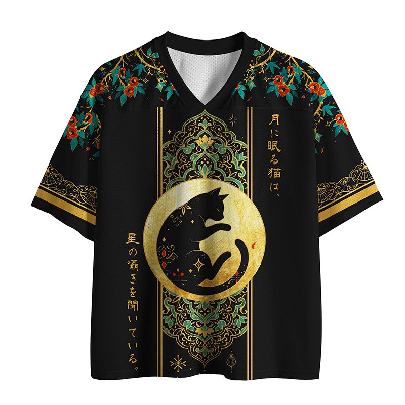 Unisex Cat Mesh Jersey for Daily Wear