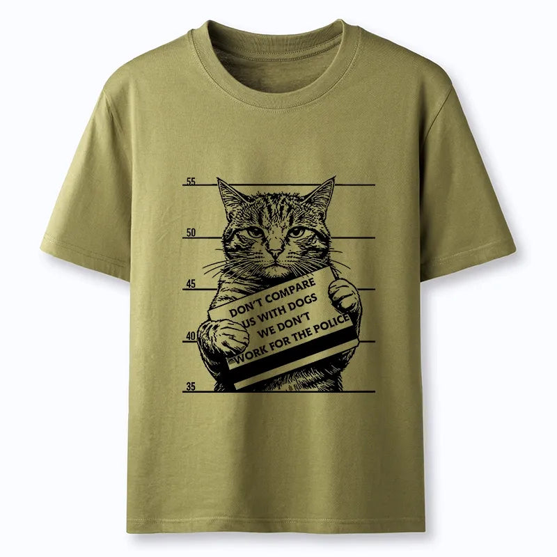 Kyoto-Lion Funny Cat Vs Dog Joke Classic T-Shirt