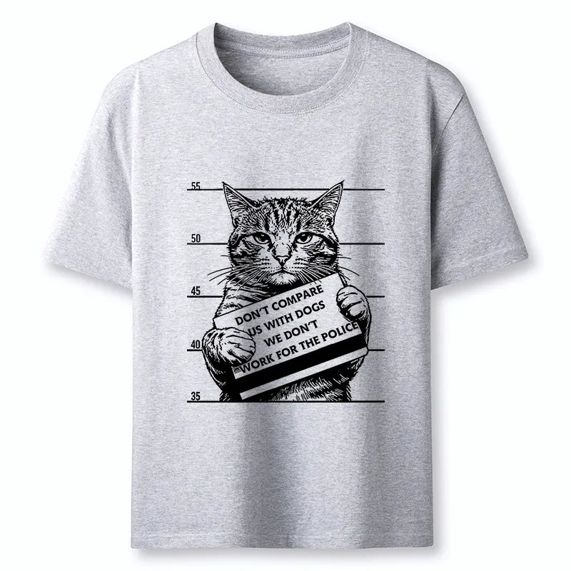 Kyoto-Lion Funny Cat Vs Dog Joke Classic T-Shirt