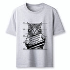 Kyoto-Lion Funny Cat Vs Dog Joke Classic T-Shirt