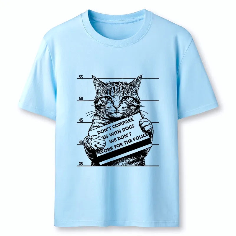 Kyoto-Lion Funny Cat Vs Dog Joke Classic T-Shirt