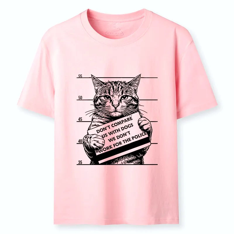 Kyoto-Lion Funny Cat Vs Dog Joke Classic T-Shirt