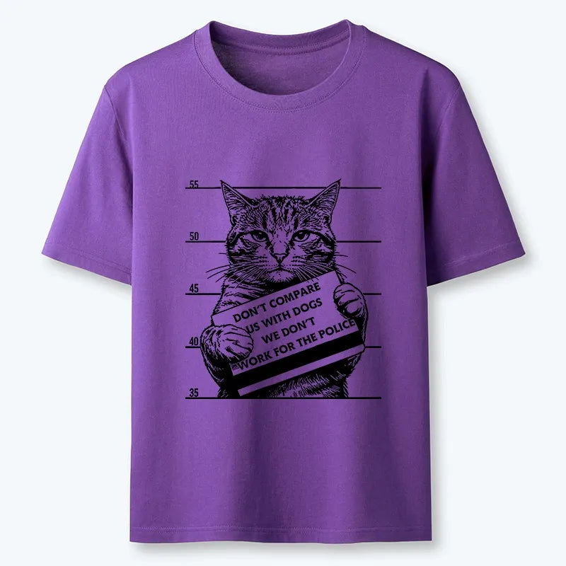 Kyoto-Lion Funny Cat Vs Dog Joke Classic T-Shirt