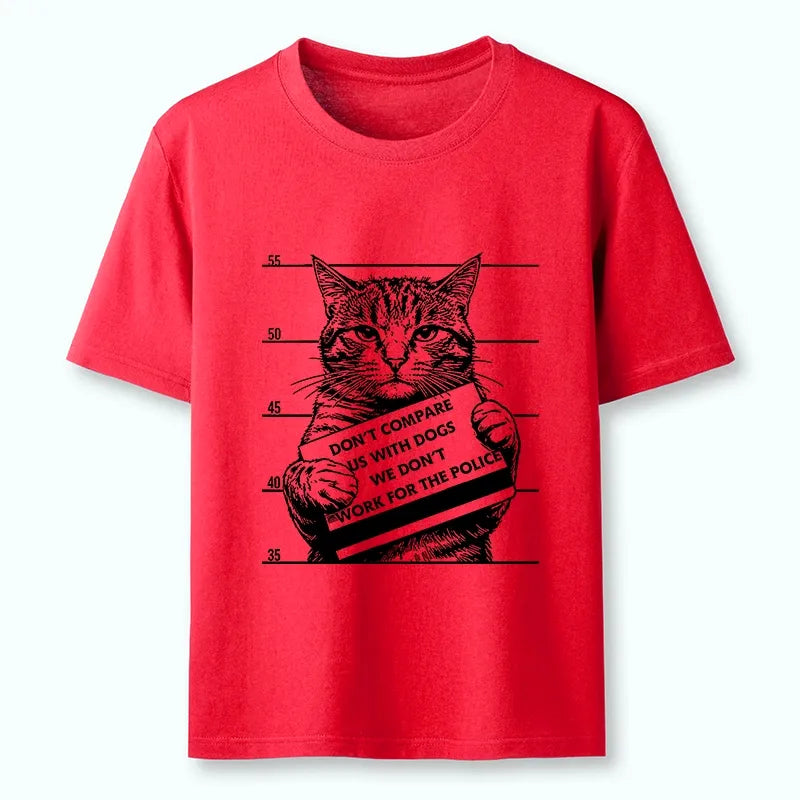 Kyoto-Lion Funny Cat Vs Dog Joke Classic T-Shirt