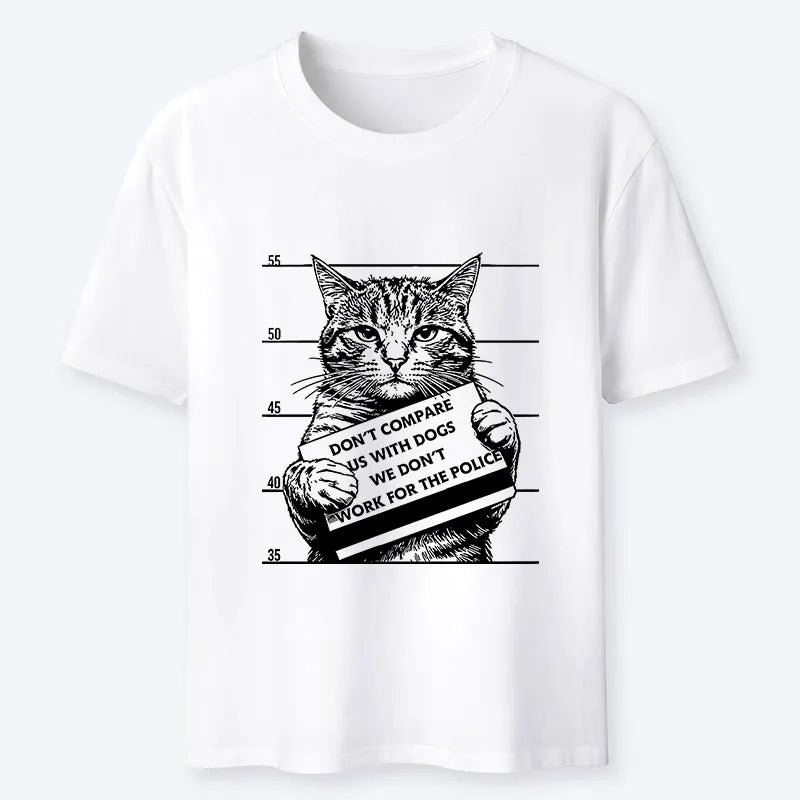 Kyoto-Lion Funny Cat Vs Dog Joke Classic T-Shirt