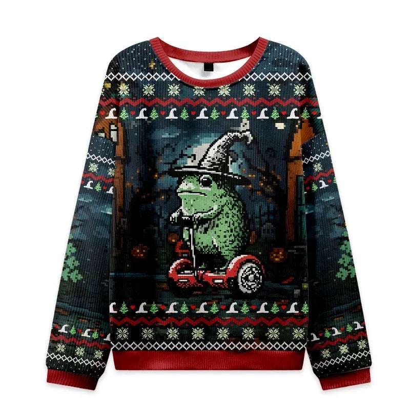 frog christmas sweatshirt gift idea