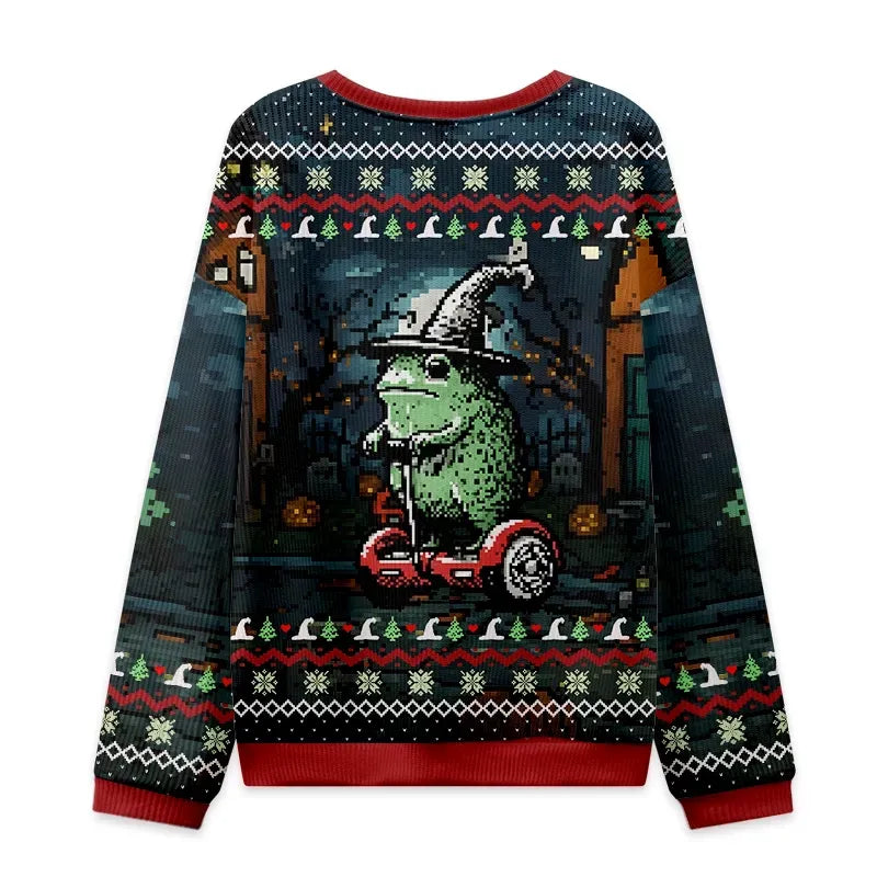 kyoto lion ugly christmas sweater for him