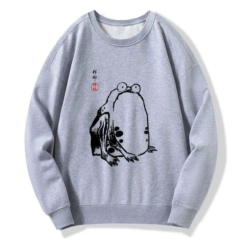 Kyoto-Lion Grumpy Frog Matsumoto Hoji Sweatshirt
