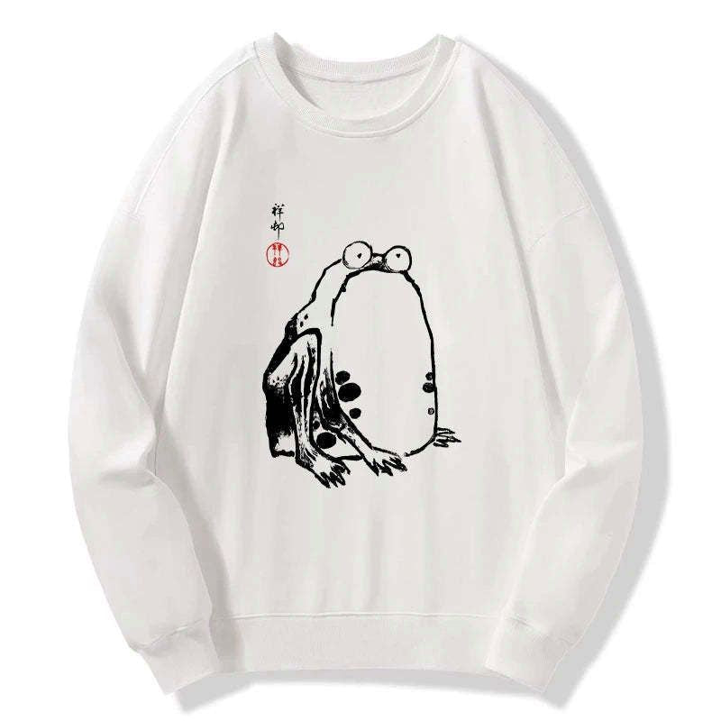 Japanese grumpy frog sweatshirt free shipping