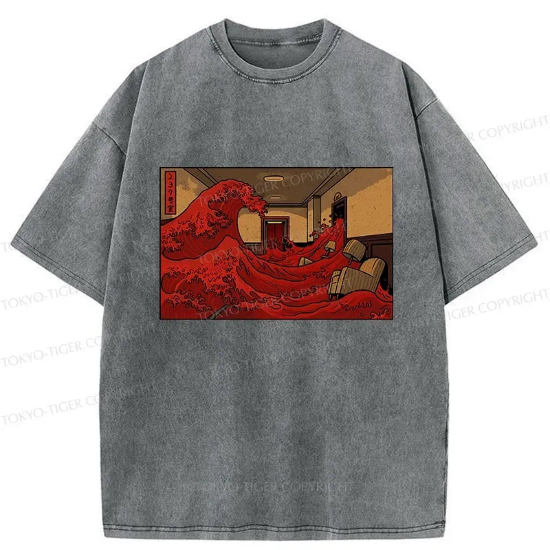 Great Wave Off Kanagawa Vintage T-Shirt for Summer
