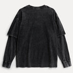 Kyoto-Lion Sarcastic Funny Quote Washed Double Layer T-Shirt