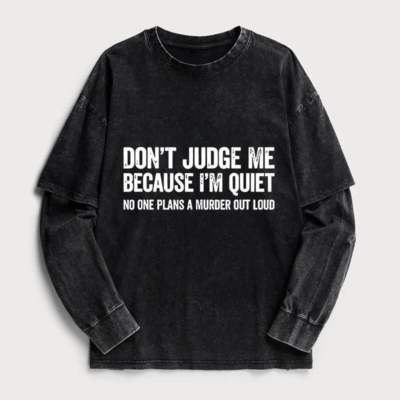 Kyoto-Lion Sarcastic Funny Quote Washed Double Layer T-Shirt