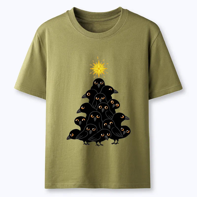 Kyoto-Lion Crow Christmas Tree Classic T-Shirt