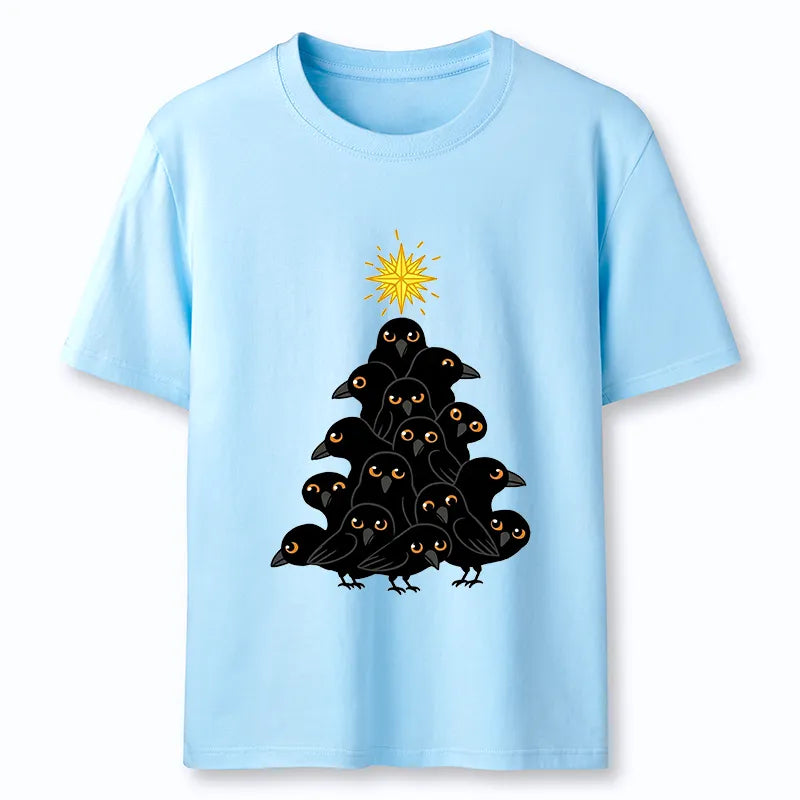 Kyoto-Lion Crow Christmas Tree Classic T-Shirt