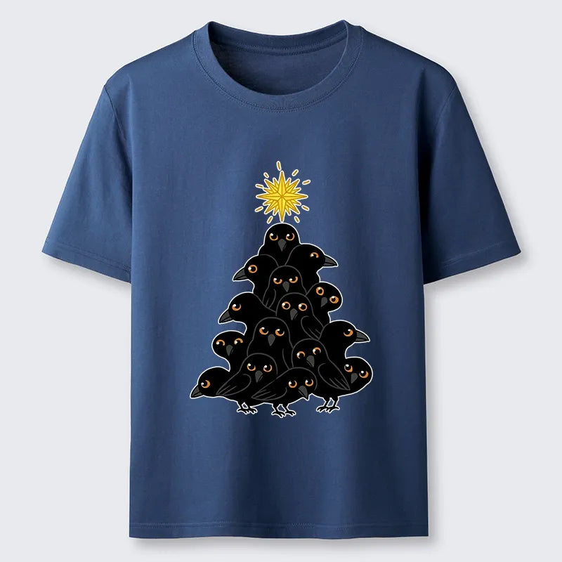 Kyoto-Lion Crow Christmas Tree Classic T-Shirt