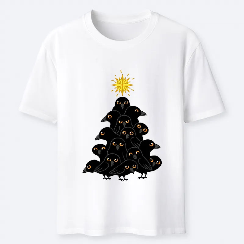 Kyoto-Lion Crow Christmas Tree Classic T-Shirt